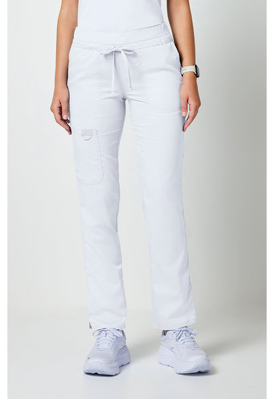 Women's Mid Rise Tapered Leg Drawstring Scrub Pants — Tall