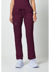 Wine - Cherokee WW Revolution Women Scrub Pants - Front View