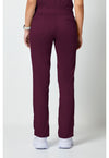 Wine - Cherokee WW Revolution Women Scrub Pants - Back View