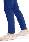 Galaxy Blue - Women's Mid Rise Tapered Leg Drawstring Scrub Pants – Petite (View 3)