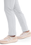White - Women's Mid Rise Tapered Leg Drawstring Scrub Pants – Petite (View 3)