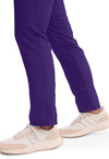 Grape - Women's Mid Rise Tapered Leg Drawstring Scrub Pants – Tall (View 3)