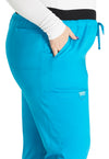 Azure Blue - Cherokee Cherokee WW Revolution Women's Scrub Pants - Detail 2 View