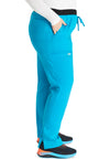 Azure Blue - Cherokee Cherokee WW Revolution Women's Scrub Pants - Right Side View