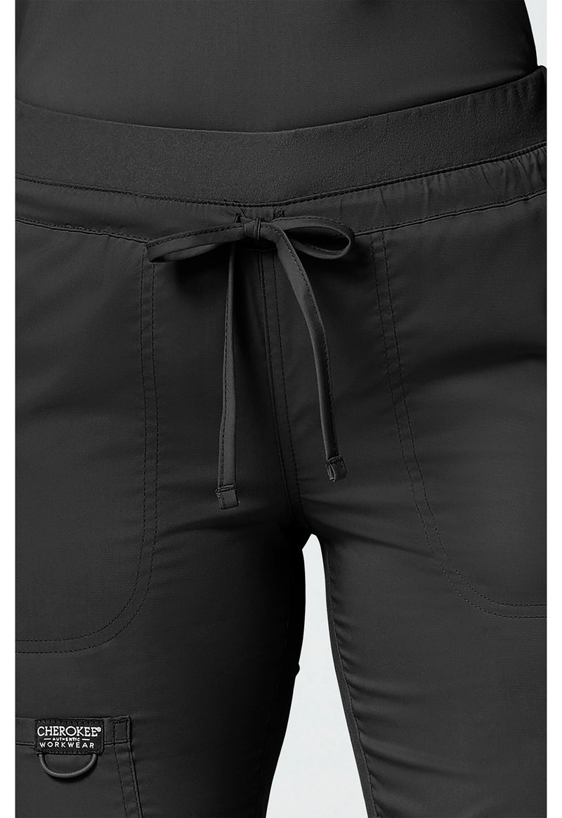 Black - Cherokee Cherokee WW Revolution Women's Scrub Pants - Detail 2 View
