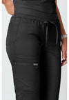 Black - Cherokee Cherokee WW Revolution Women's Scrub Pants - Detail 3 View