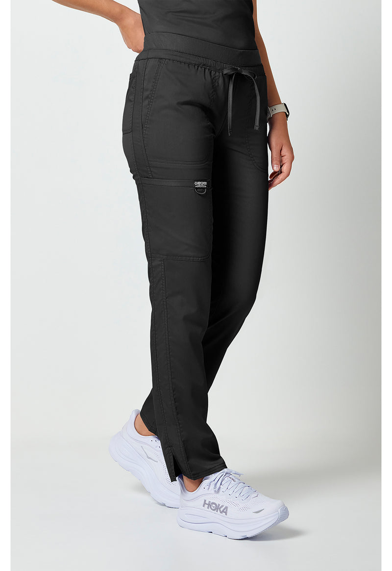 Black - Cherokee Cherokee WW Revolution Women's Scrub Pants - Right Side View