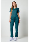 Caribbean Blue - Cherokee Cherokee WW Revolution Women's Scrub Pants - Detail 1 View