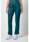 Caribbean Blue - Cherokee Cherokee WW Revolution Women's Scrub Pants - Left Side View