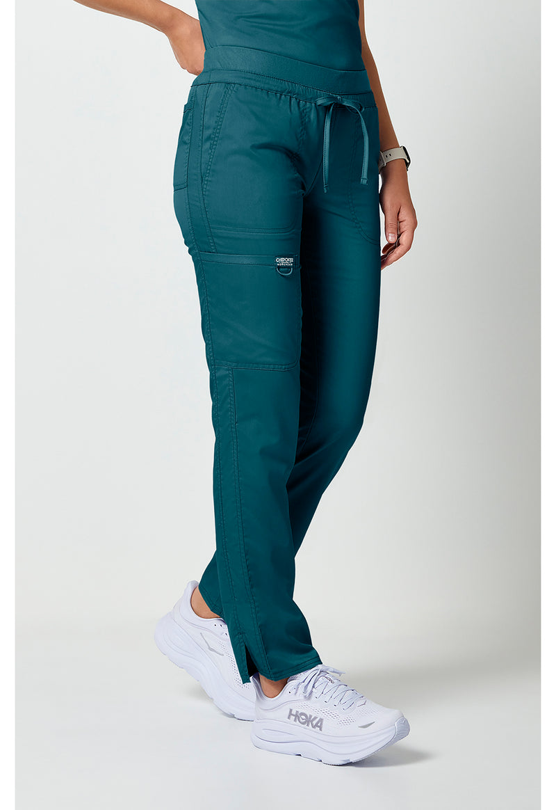 Caribbean Blue - Cherokee Cherokee WW Revolution Women's Scrub Pants - Right Side View