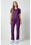 Eggplant - Cherokee Cherokee WW Revolution Women's Scrub Pants - Detail 1 View