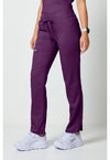 Eggplant - Cherokee Cherokee WW Revolution Women's Scrub Pants - Left Side View