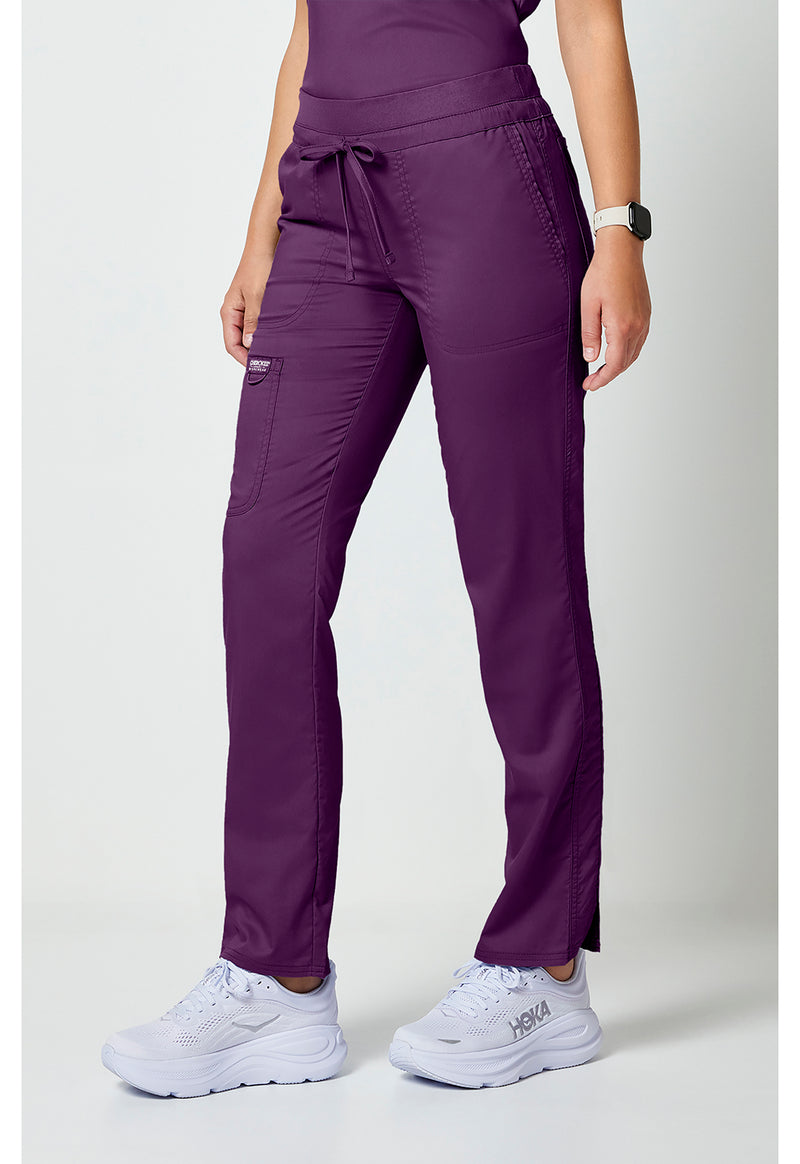 Eggplant - Cherokee Cherokee WW Revolution Women's Scrub Pants - Left Side View