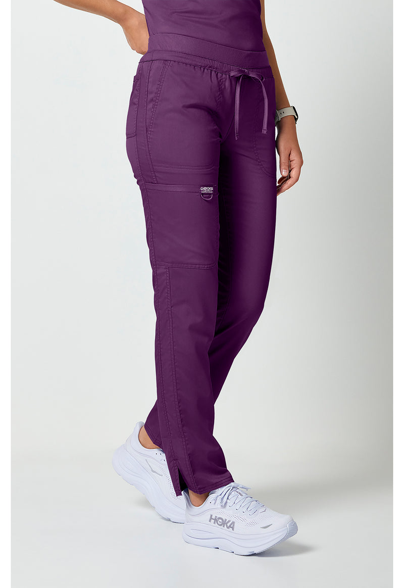Eggplant - Cherokee Cherokee WW Revolution Women's Scrub Pants - Right Side View