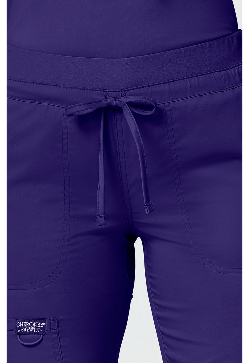 Grape - Cherokee Cherokee WW Revolution Women's Scrub Pants - Detail 2 View