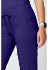Grape - Cherokee Cherokee WW Revolution Women's Scrub Pants - Detail 4 View