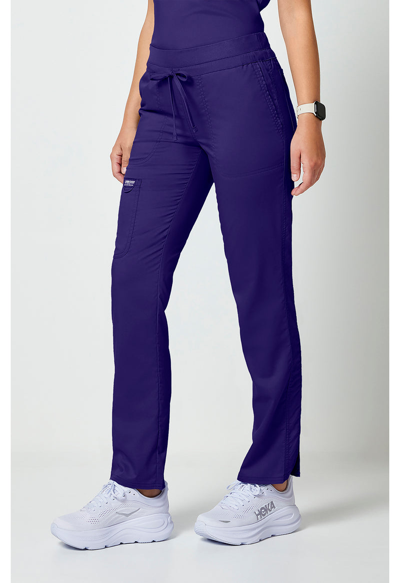 Grape - Cherokee Cherokee WW Revolution Women's Scrub Pants - Left Side View