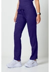 Grape - Cherokee Cherokee WW Revolution Women's Scrub Pants - Left Side View