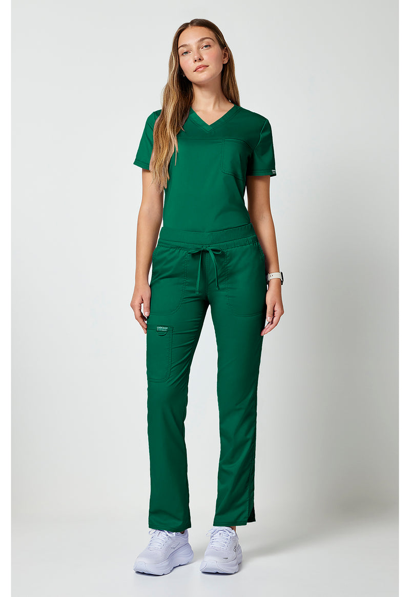 Hunter Green - Cherokee Cherokee WW Revolution Women's Scrub Pants - Detail 1 View