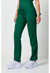 Hunter Green - Cherokee Cherokee WW Revolution Women's Scrub Pants - Left Side View