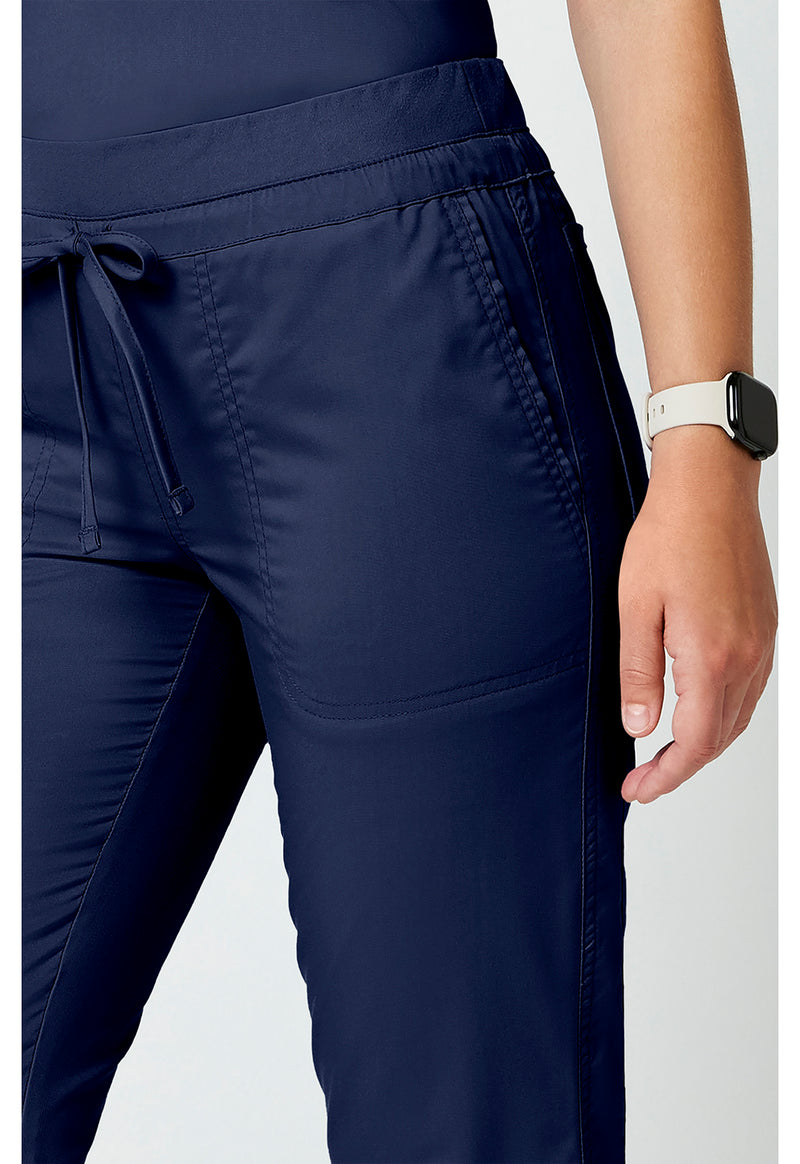 Navy - Cherokee Cherokee WW Revolution Women's Scrub Pants - Detail 4 View