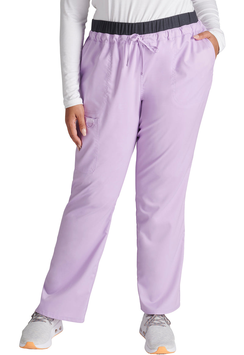 Purple Freesia - Cherokee Cherokee WW Revolution Women's Scrub Pants - Detail 1 View