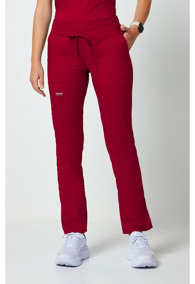 Red - Cherokee Cherokee WW Revolution Women's Scrub Pants - Detail 4 View