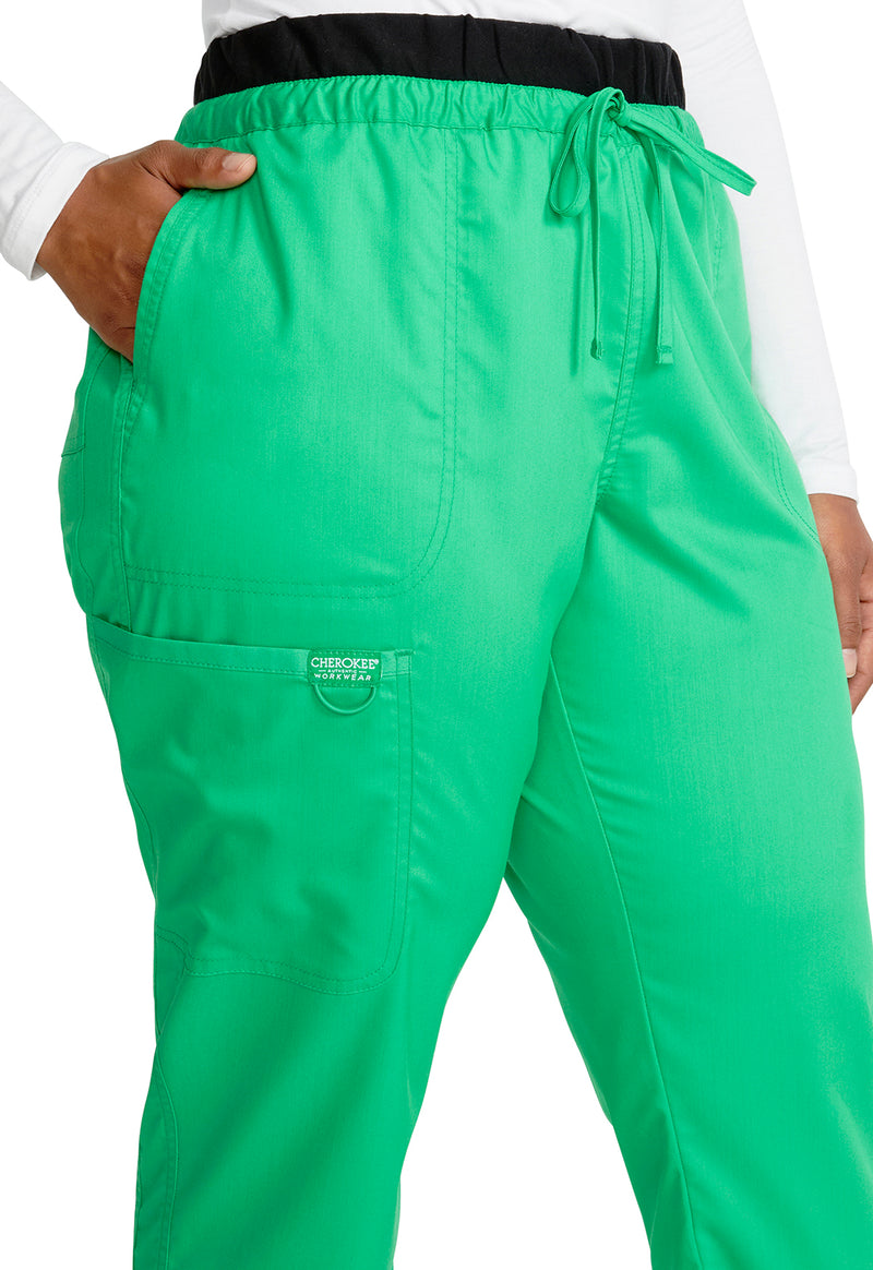 Sparkling Jade - Cherokee Cherokee WW Revolution Women's Scrub Pants - Detail 2 View