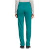 teal blue - Mid Rise Tapered Leg Drawstring Pant