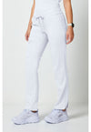 White - Cherokee Cherokee WW Revolution Women's Scrub Pants - Left Side View