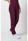 Wine - Cherokee Cherokee WW Revolution Women's Scrub Pants - Right Side View