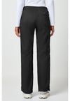 Black - Cherokee WW Revolution Women Scrub Pants - Back View
