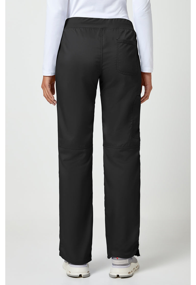 Black - Cherokee WW Revolution Women Scrub Pants - Back View