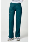 Caribbean Blue - Cherokee WW Revolution Women Scrub Pants - Front View