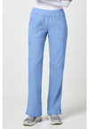Ciel Blue - Cherokee WW Revolution Women Scrub Pants - Front View