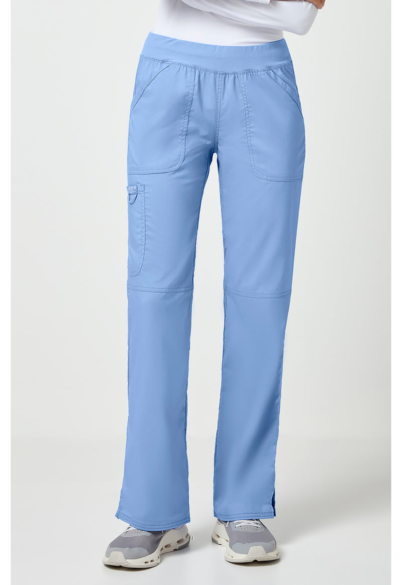 Ciel Blue - Cherokee WW Revolution Women Scrub Pants - Front View