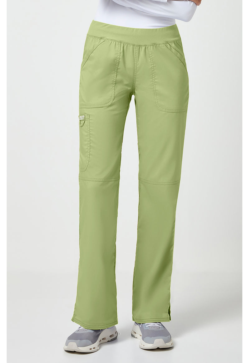 Cucumber - Cherokee WW Revolution Women Scrub Pants - Front View