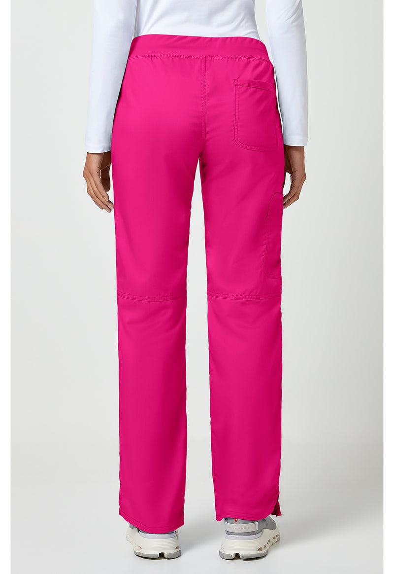Electric Pink - Cherokee WW Revolution Women Scrub Pants - Back View