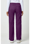 Eggplant - Cherokee WW Revolution Women Scrub Pants - Back View