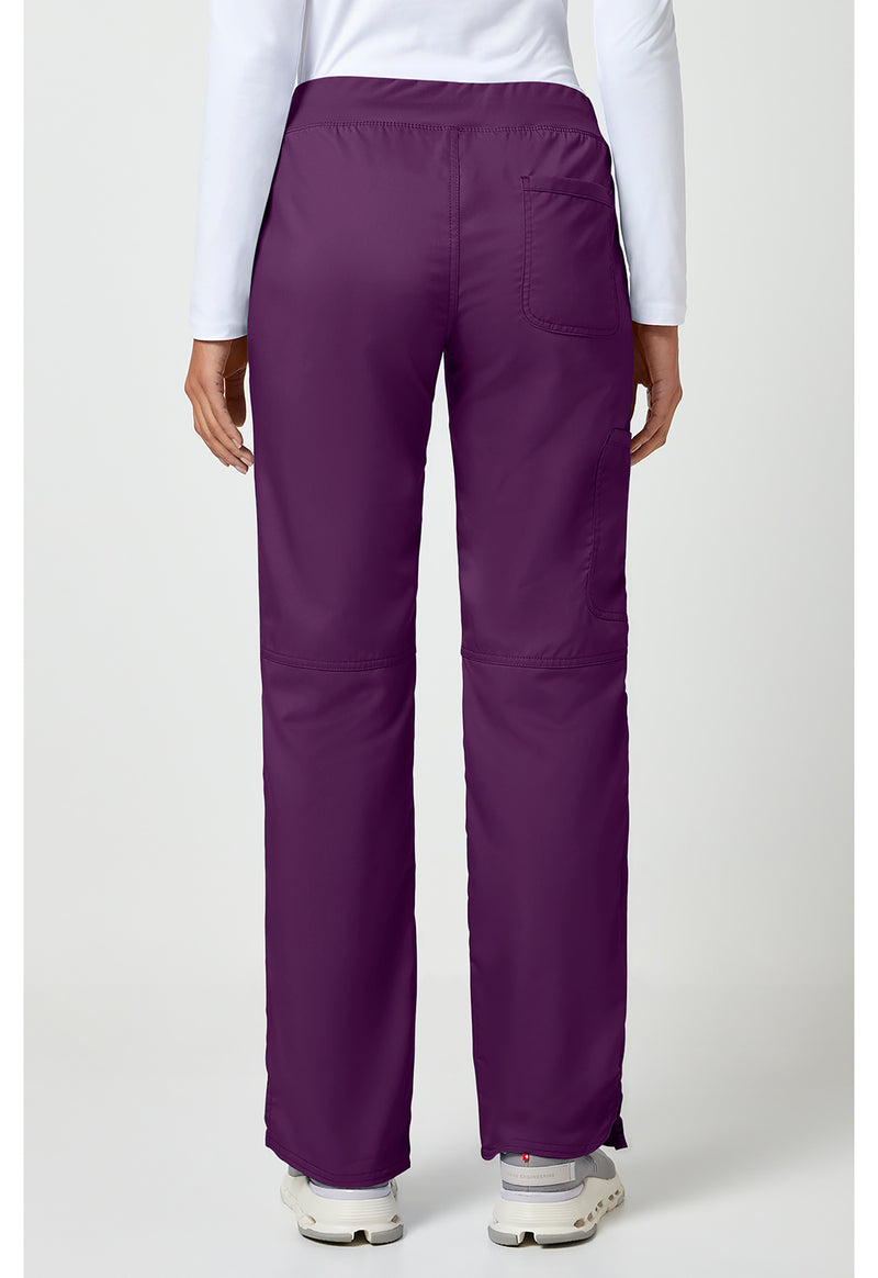 Eggplant - Cherokee WW Revolution Women Scrub Pants - Back View