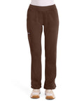 Espresso - Cherokee WW Revolution Women Scrub Pants - Front View