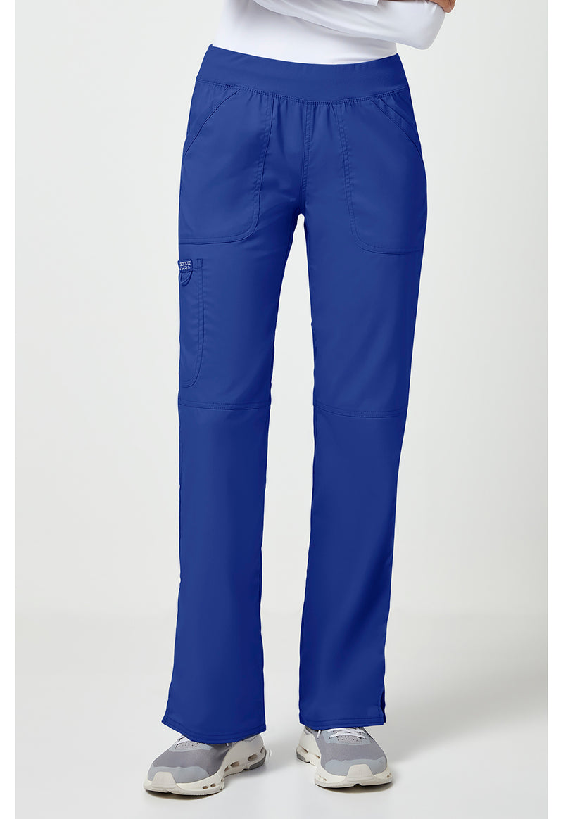 Galaxy Blue - Cherokee WW Revolution Women Scrub Pants - Front View