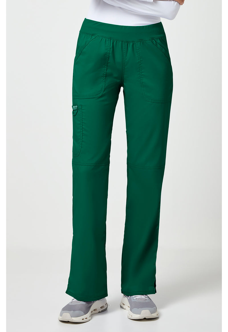 Hunter Green - Cherokee WW Revolution Women Scrub Pants - Front View