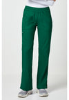 Hunter Green - Cherokee WW Revolution Women Scrub Pants - Front View
