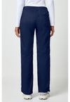 Navy - Cherokee WW Revolution Women Scrub Pants - Back View