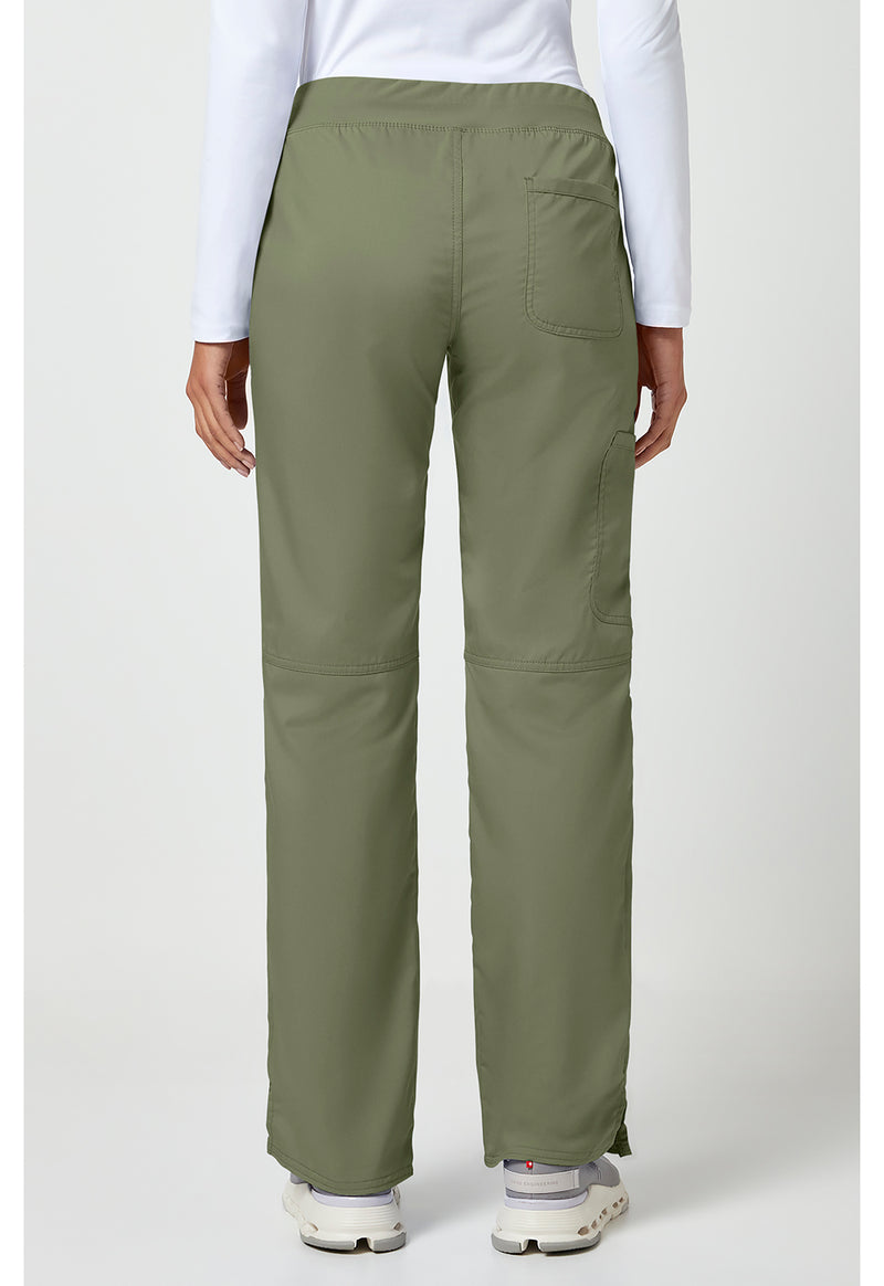 Olive - Cherokee WW Revolution Women Scrub Pants - Back View