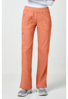 Papaya Juice - Cherokee WW Revolution Women Scrub Pants - Front View