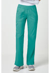 Soft Marine - Women's Mid Rise Straight Leg Pull-on Scrub Pants