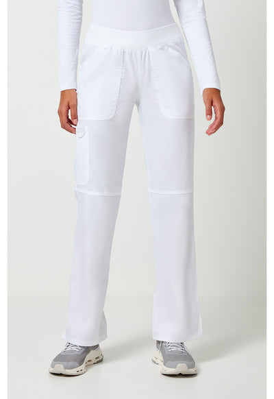 Women's Mid Rise Straight Leg Pull-on Scrub Pants — Petite