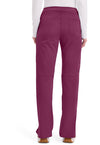 Wine - Cherokee WW Revolution Women Scrub Pants - Back View